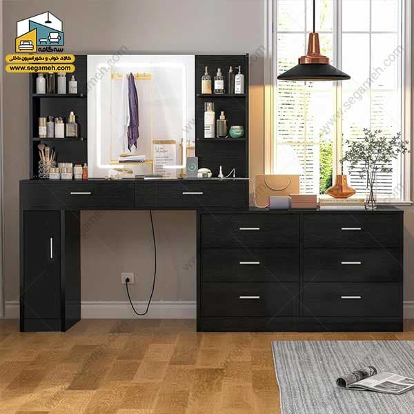 میز آرایش لامپ دار DMP230