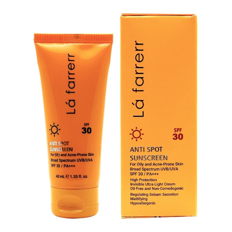 ضد آفتاب ضد لک لافارر SPF 30 | مخصوص پوست چرب و جوش دار