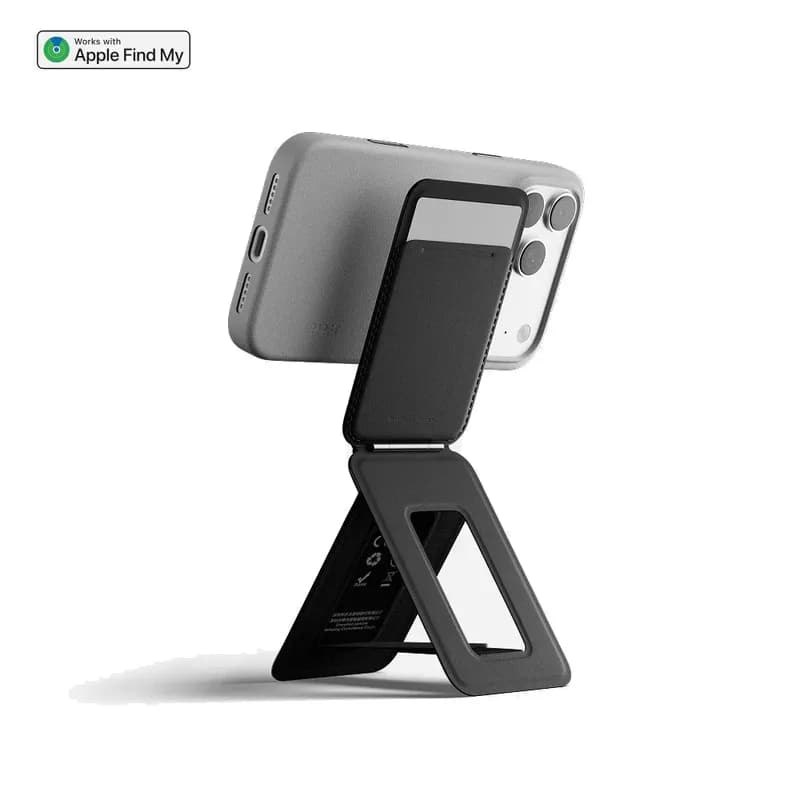 جاکارتی مگ‌سیف و استند سه‌پایه مافت با قابلیت ردیابی | MOFT MagSafe Trackable Tripod Wallet Stand — تصویر ۳