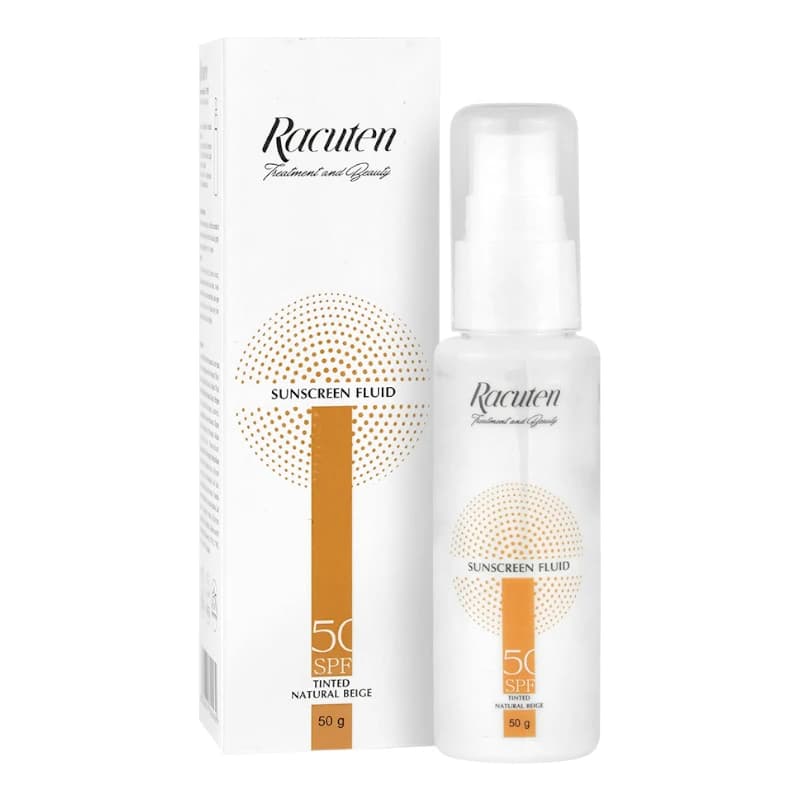 فلوئید ضد آفتاب رنگی راکوتن SPF 50 (بژ طبیعی)