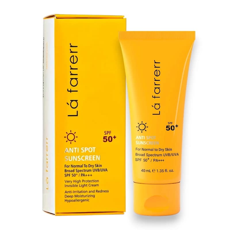 ضد آفتاب ضد لک لافارر SPF +50 | مخصوص پوست خشک و نرمال