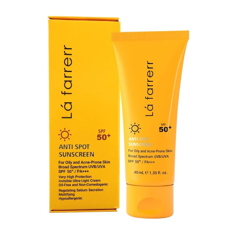 ضد آفتاب ضد لک لافارر SPF +50 | مخصوص پوست چرب و مستعد آکنه