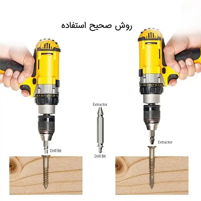 مته پیچ هرز بازکن Speed Out بسته 4 عددی کد663 — تصویر ۳