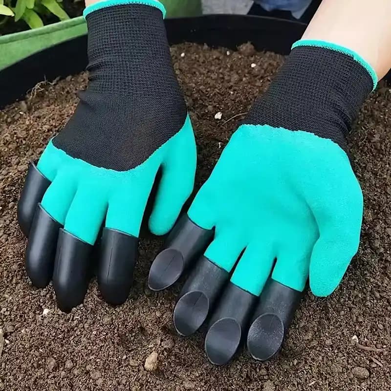 دستکش باغبانی با پنجه سرانگشتی بسته دو عددی کد659 — تصویر ۶