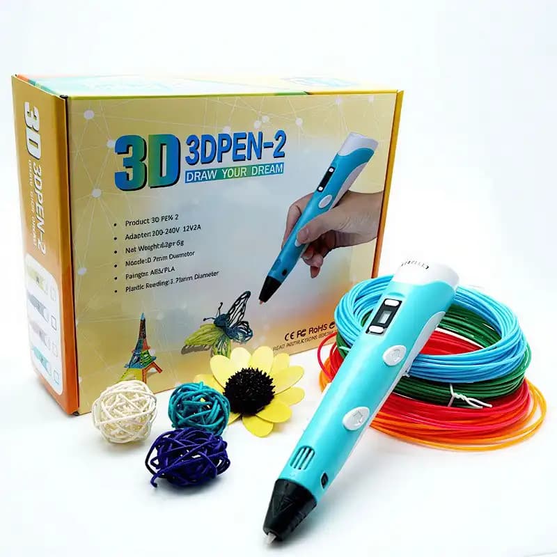 قلم جادویی طراحی سه بعدی به همراه 9 متر فیلامنت رنگی کد660