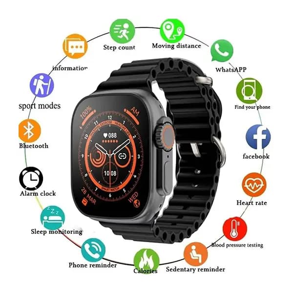 ساعت هوشمند T800 Ultra کد1809 — تصویر ۶