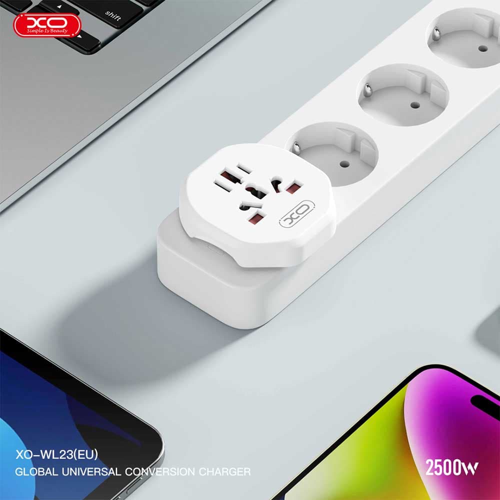 تبدیل دوشاخه برق ایکس او XO WL23 (EU) — تصویر ۶