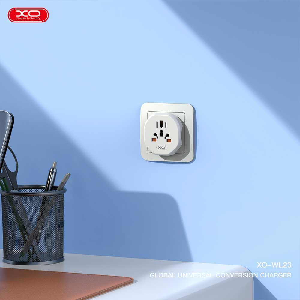 تبدیل دوشاخه برق ایکس او XO WL23 (EU) — تصویر ۵
