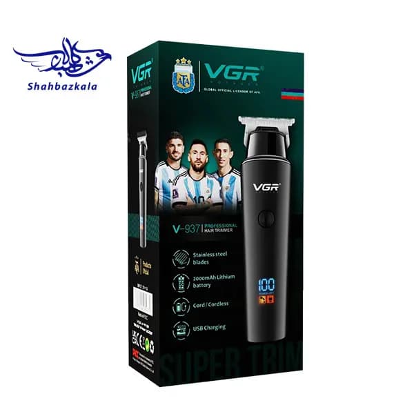 ماشین اصلاح سر و صورت وی جی آر مدل V-937 — تصویر ۲