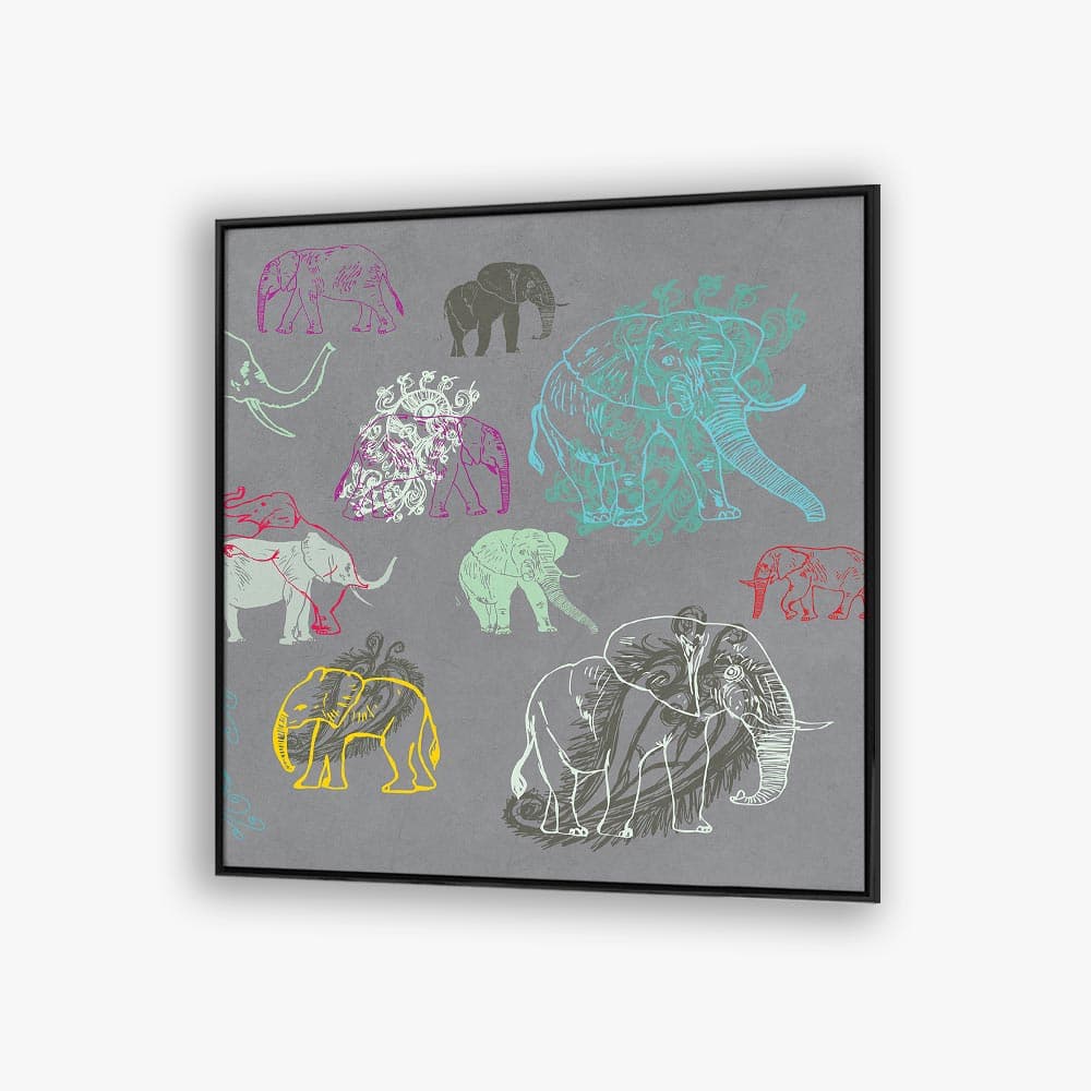 تابلو کودک طرح فیل F10227100