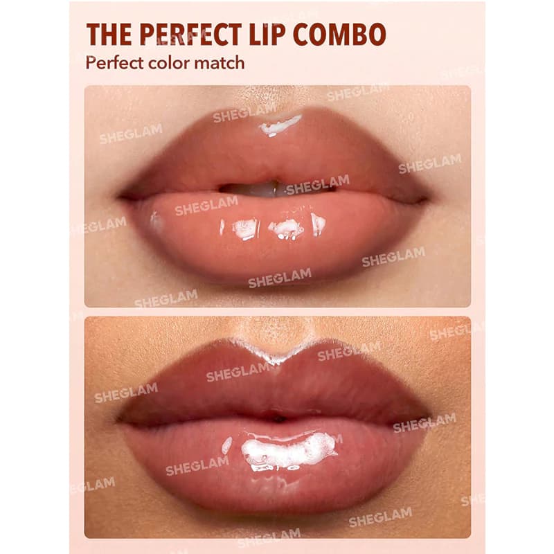 لیپ گلاس و خط لب دو طرفه شیگلم مدل LIP RULES رنگ CASE X CASE — تصویر ۲