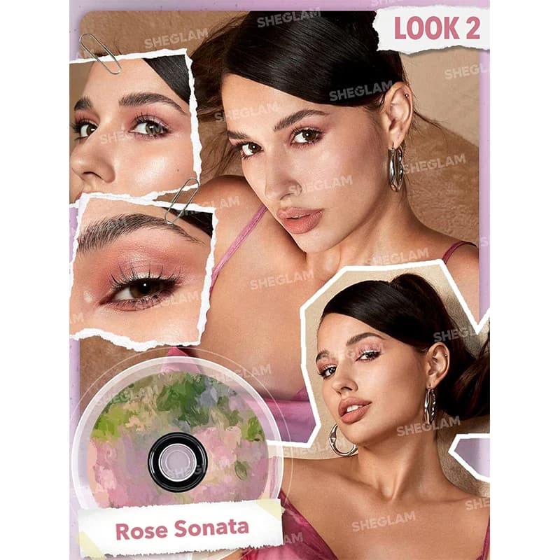 پالت سایه 9 رنگ گرامافونی شیگلم VINYL POP رنگ ROSE SONATA — تصویر ۵