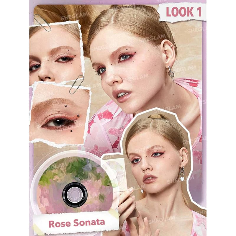 پالت سایه 9 رنگ گرامافونی شیگلم VINYL POP رنگ ROSE SONATA — تصویر ۴