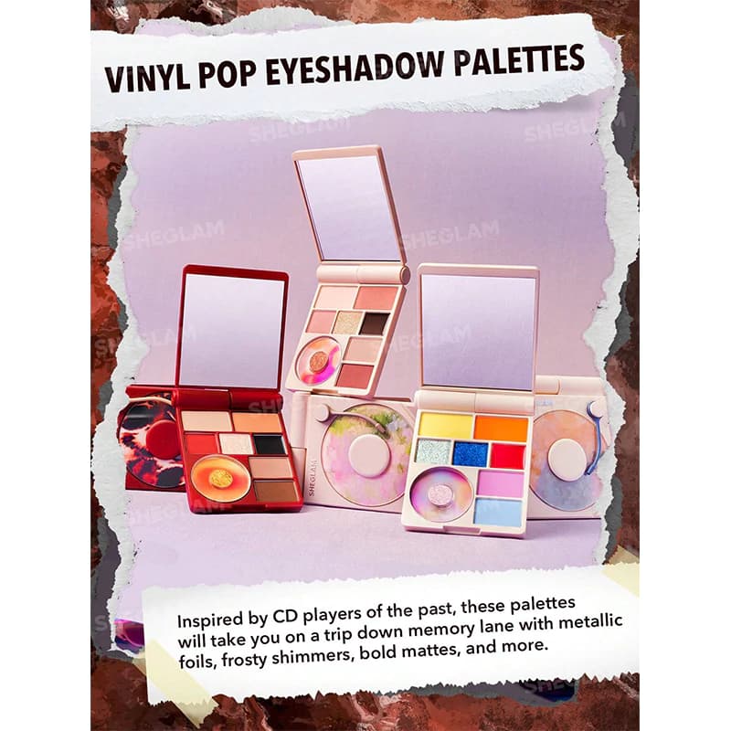پالت سایه 9 رنگ گرامافونی شیگلم VINYL POP رنگ SUNKISSED REVERIE — تصویر ۷