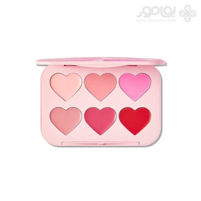 پالت رژگونه کرمی 6 رنگ شیگلم مدل FLUSH CRUSH