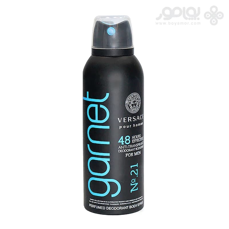 اسپری دئودورانت مردانه گارنت رایحه ورساچه POUR HOMME حجم 200 میل