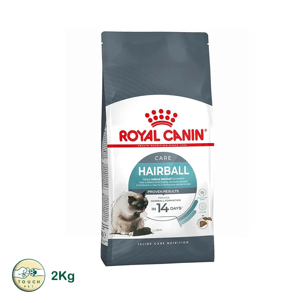 غذای خشک گربه بالغ رویال کنین دفع گلوله مو مدل Hairball Care وزن 2 کیلوگرم
