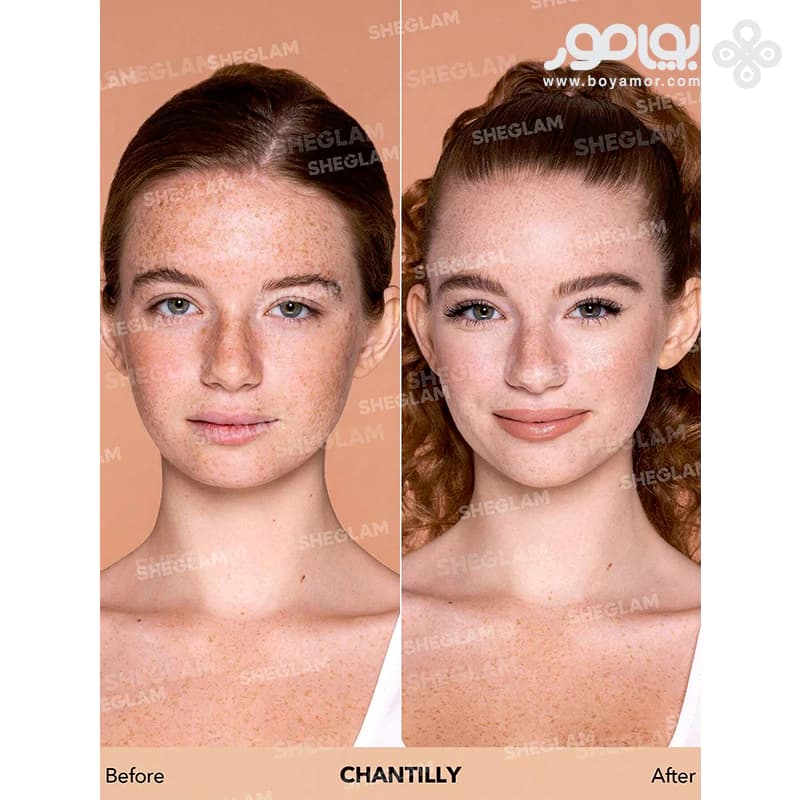 کرم پودر شیگلم مدل MATTE رنگ CHANTILLY حجم 30 میل — تصویر ۳