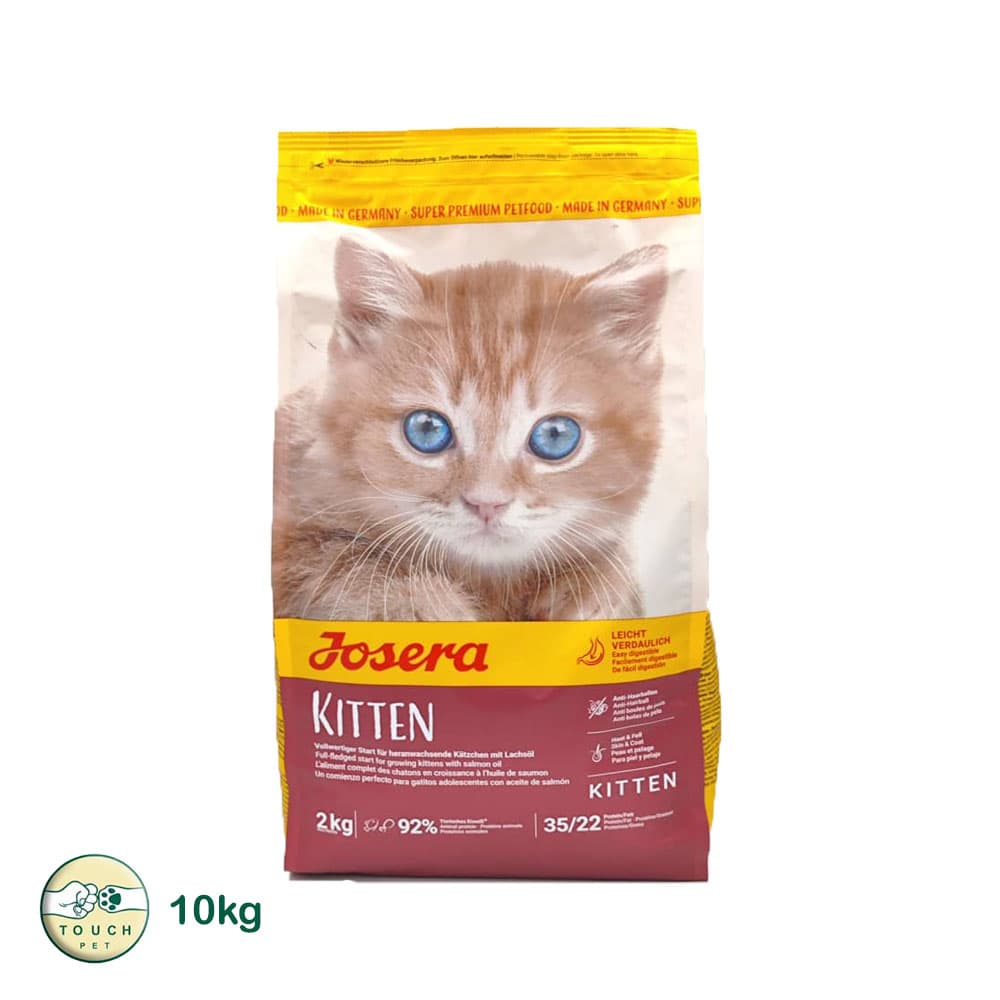 غذای خشک بچه گربه جوسرا مدل کیتن Josera Kitten طعم مرغ و ماهی وزن 10 کیلوگرم