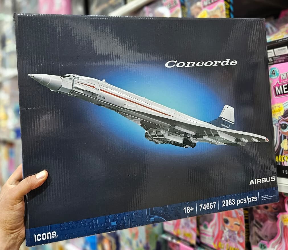 لگو هواپیما کنکورد 2083 قطعه مدل airbus concorde 74667