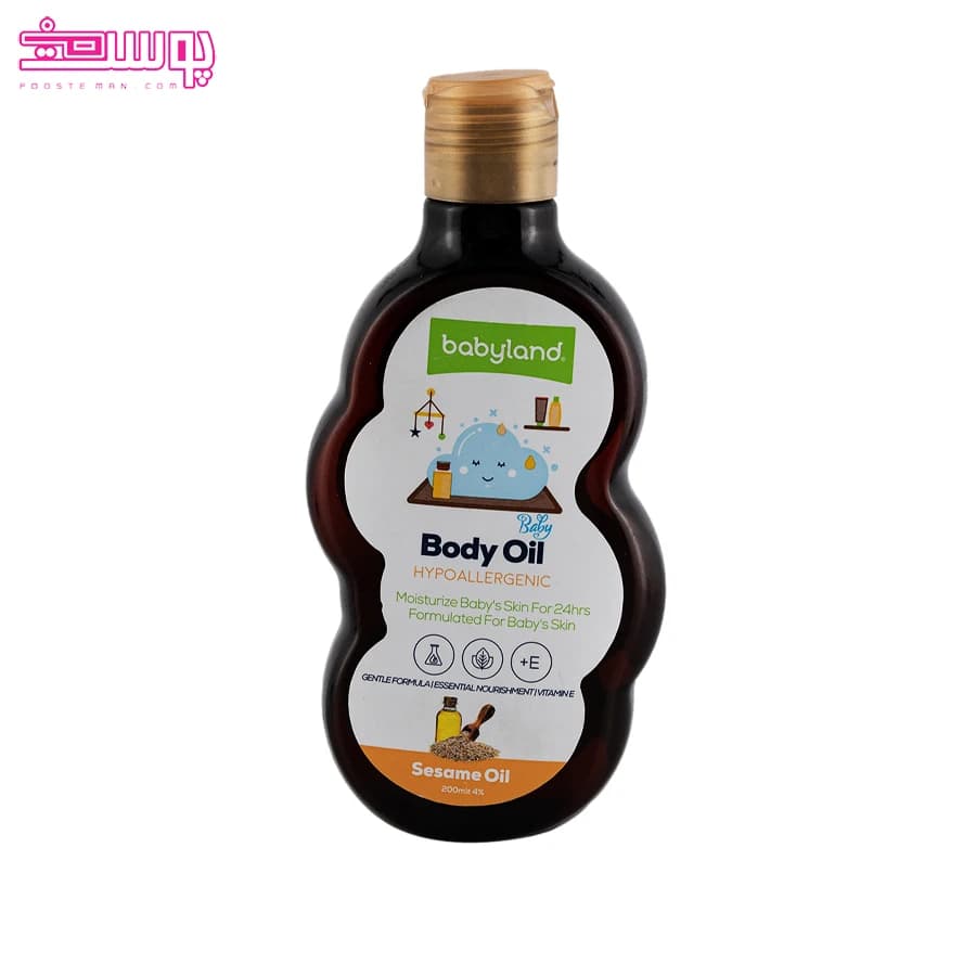 روغن بچه روغن کنجد و ویتامین ای بیبی لند حجم 200ml