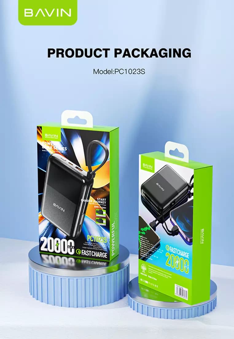 پاوربانک 20000 باوین 22.5وات Bavin PC1023S Fast Charge (اورجینال ارسال فوری) — تصویر ۴