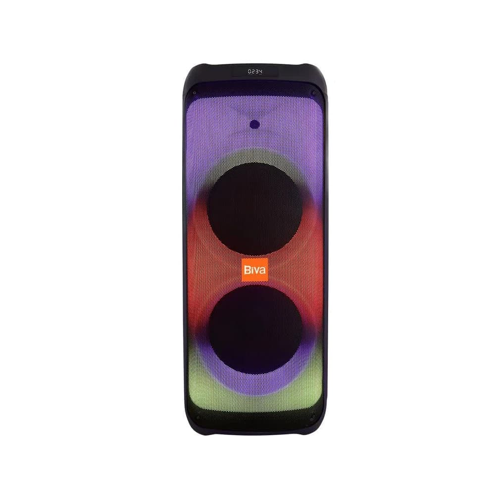 اسپیکر ایستاده پارتی باکس بلوتوثی بیوا Biva Party Box 1200 توان 1200 وات رم و فلش خور