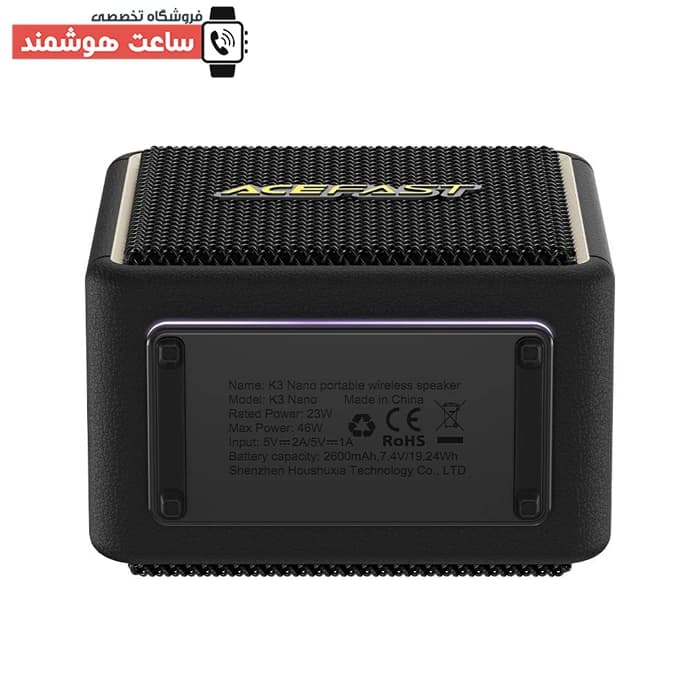 اسپیکر کوچک بلوتوثی قابل حمل ایس فست ACEFAST K3 Nano توان 46 وات رم و فلش خور — تصویر ۳