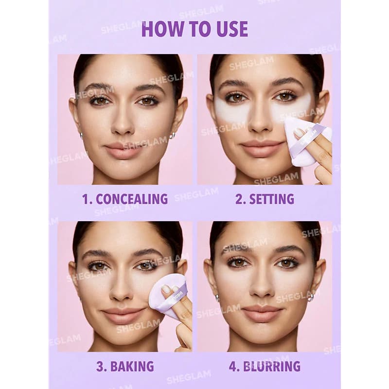 پد سه گوش شیگلم مدل INSTA READY رنگ MAUVE PURPLE بسته 3 تایی — تصویر ۶