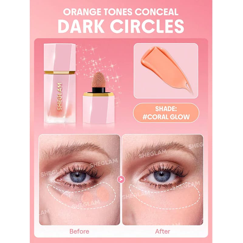 رژگونه مایع مات شیگلم مدل COLOR BLOOM رنگ CORAL GLOW — تصویر ۳