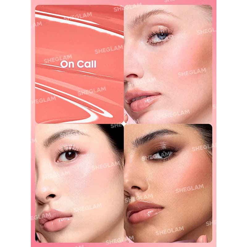رژگونه مایع مات شیگلم مدل COLOR BLOOM رنگ ON CALL — تصویر ۲