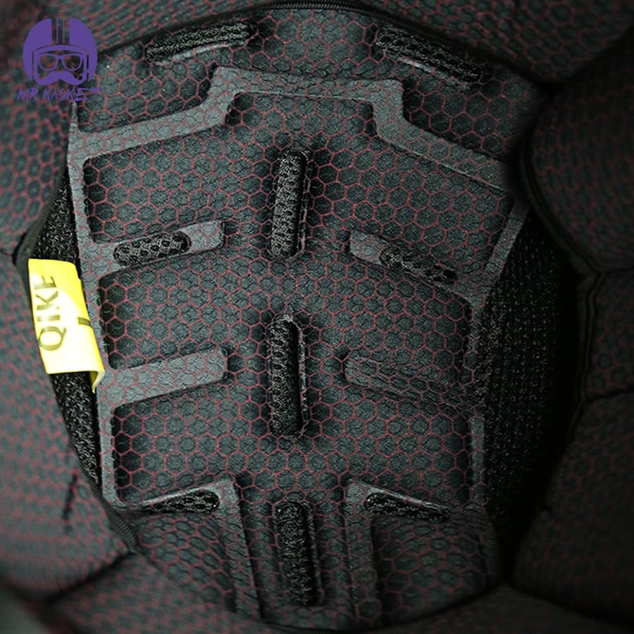 کلاه کاسکت فک متحرک کایک مدل 772 طرح carbon fashion A6 — تصویر ۹