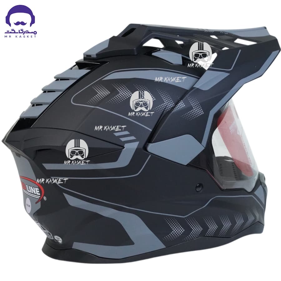 کلاه کاسکت اندرویی ردلاین مدل 760 رنگ matt black gray arrow — تصویر ۸