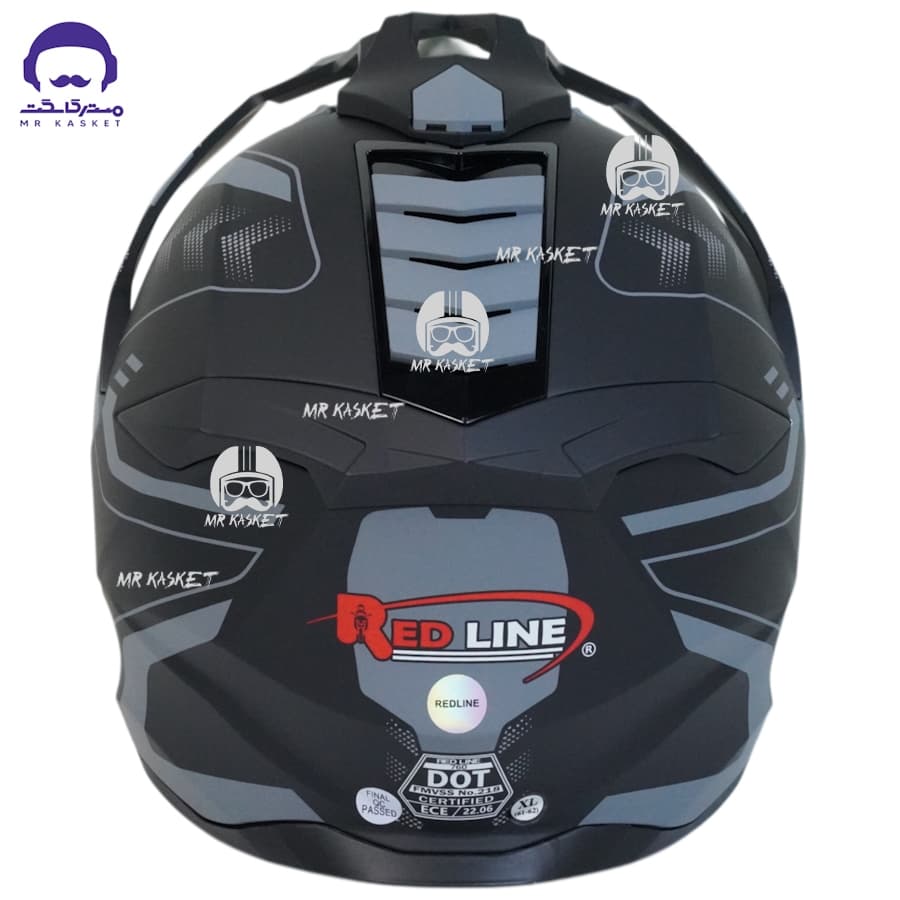 کلاه کاسکت اندرویی ردلاین مدل 760 رنگ matt black gray arrow — تصویر ۵