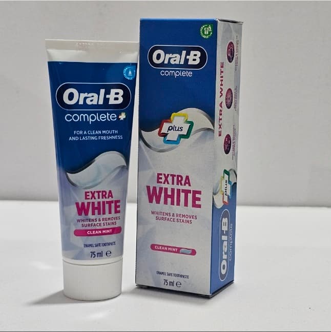 خمیر دندان اورال بی اکسترا وایت تیوپی 75 میل | Oral-B Complete Extra White — تصویر ۳