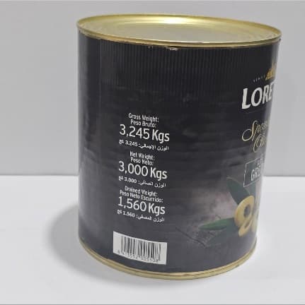 زیتون سبز اسلایس لورتو ۳ کیلوگرم | LORETO Spanish Olives Slice Green 3kg — تصویر ۲