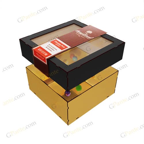 دانلود طرح لیزر جعبه آجیل و خشکبار شادونه (4 محفظه ای) — تصویر ۵