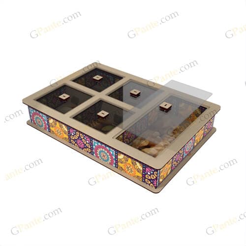 دانلود طرح لیزر جعبه آجیل تافی