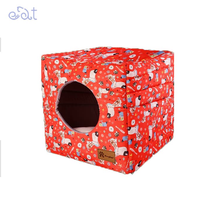 جای خواب سگ و گربه مریلند مدل MerryLand Solid (رنگ قرمز)