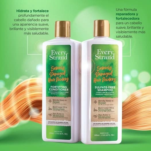 شامپو فری سولفات ترمیم کننده موهای آسیب دیده اوری استرند | Every Strand sulfate-free shampoo 399 ml — تصویر ۴
