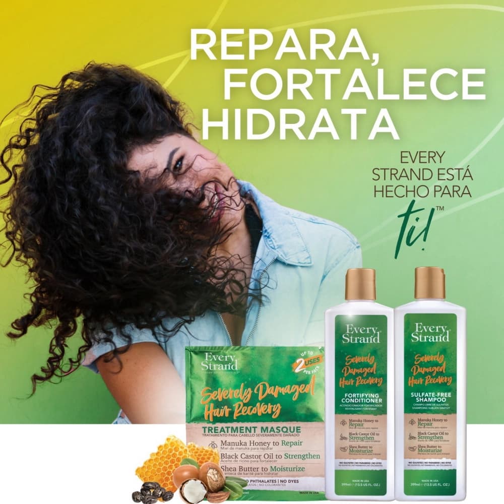 شامپو فری سولفات ترمیم کننده موهای آسیب دیده اوری استرند | Every Strand sulfate-free shampoo 399 ml — تصویر ۳