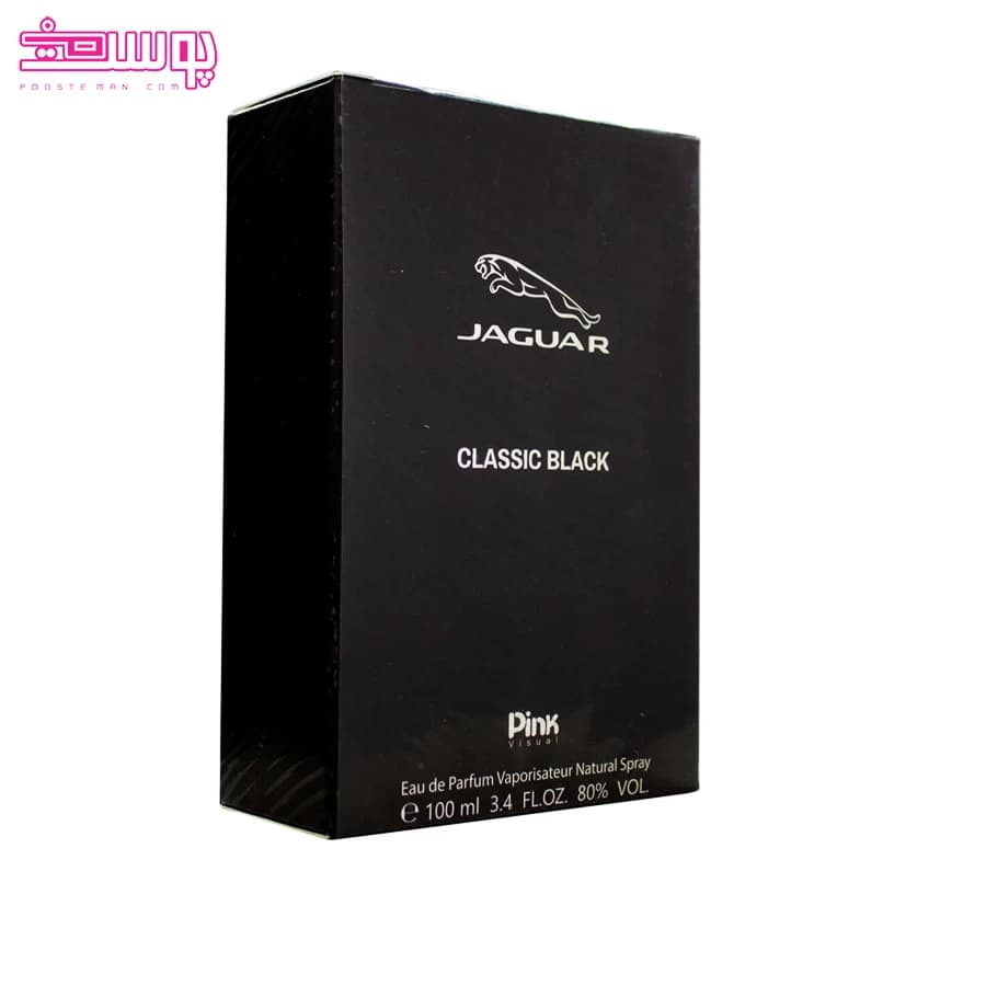 عطر جگوار کلاسیک بلک پینک ویژوال حجم 100ml — تصویر ۳