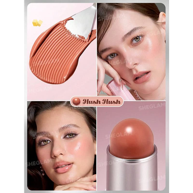 رژگونه استیکی شیگلم مدل BUTTERY BLISS رنگ HUSH HUSH — تصویر ۲