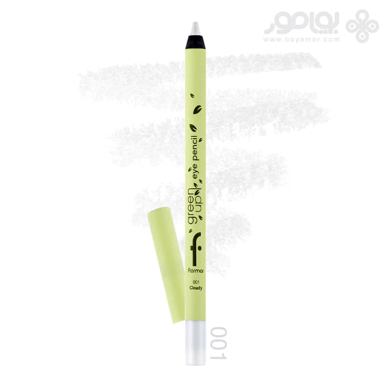 مداد چشم وگان فلورمار مدل GREEN UP شماره 001 رنگ CLOUDY