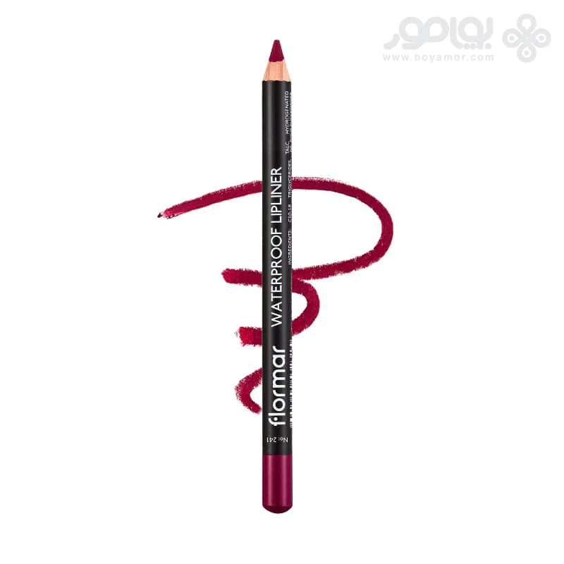 مداد لب ضد آب فلورمار شماره 241 رنگ SOUR CHERRY