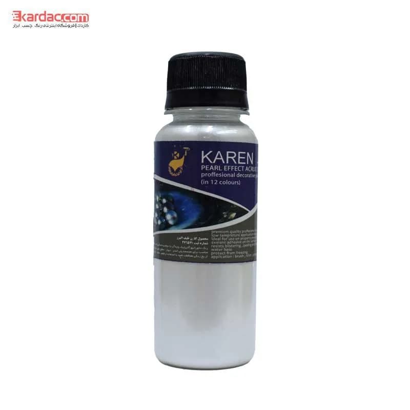 پودر اکلیل نقره ای 7 رنگ کارن 100ml