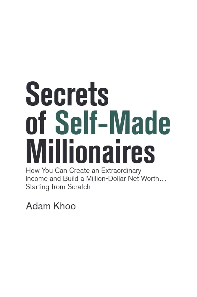 کتاب Secrets of Self-Made Millionaires (رازهای میلیونرهای خودساخته) نسخه انگلیسی PDF | آدام خو — تصویر ۲
