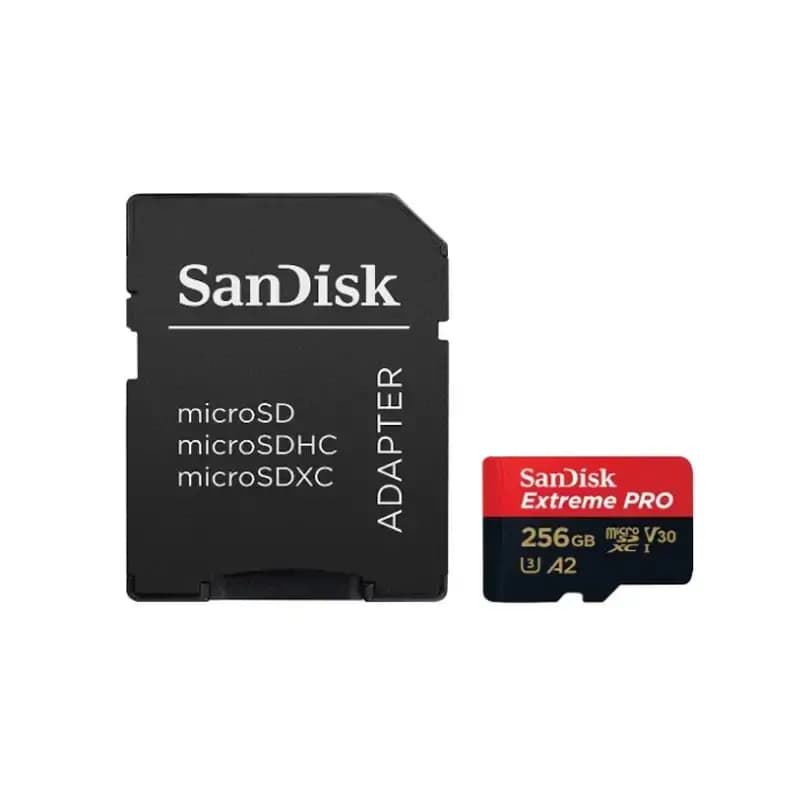 کارت حافظه سن دیسک مدل SanDisk Extreme Pro ظرفیت 256 گیگابایت با آداپتور — تصویر ۲