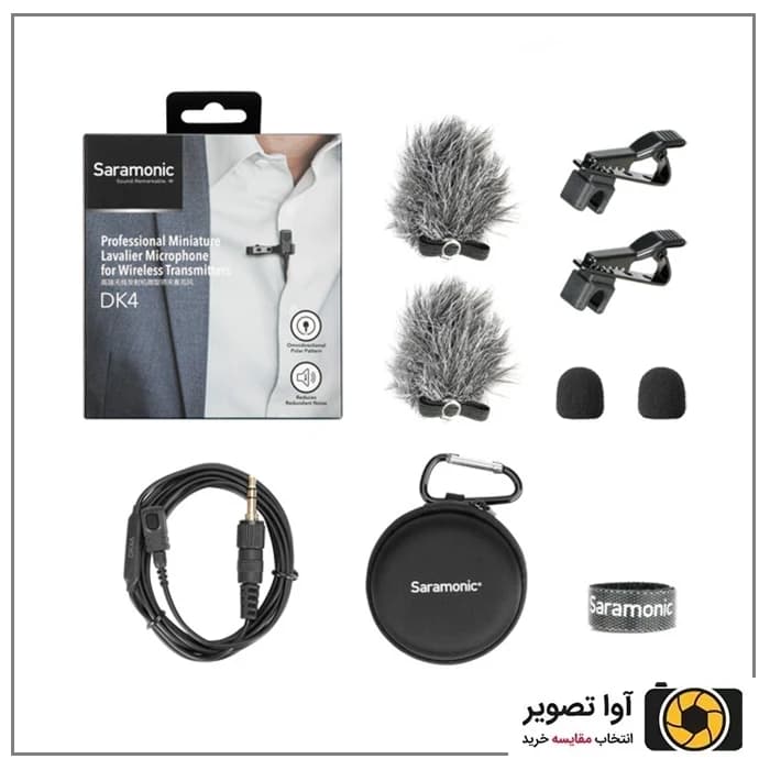 میکروفون سیم دار یقه ای سارامونیک Saramonic DK4A — تصویر ۵
