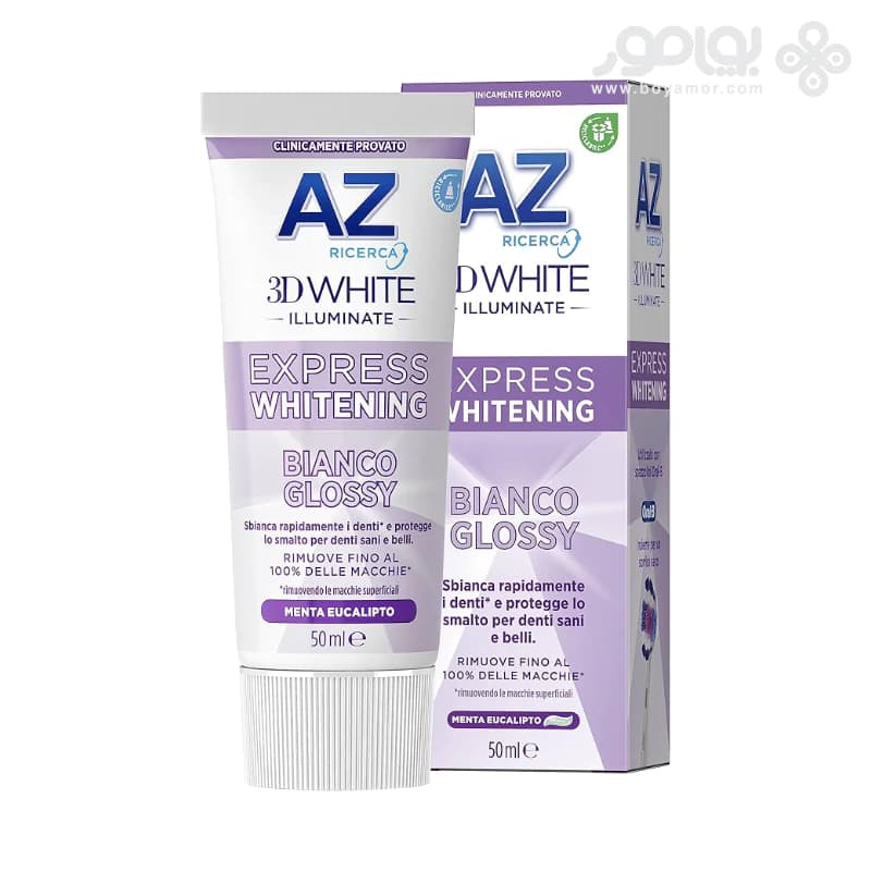 خمیر دندان اورال بی سه بعدی ILLUMINATE سری AZ مدل BIANCO GLOSSY